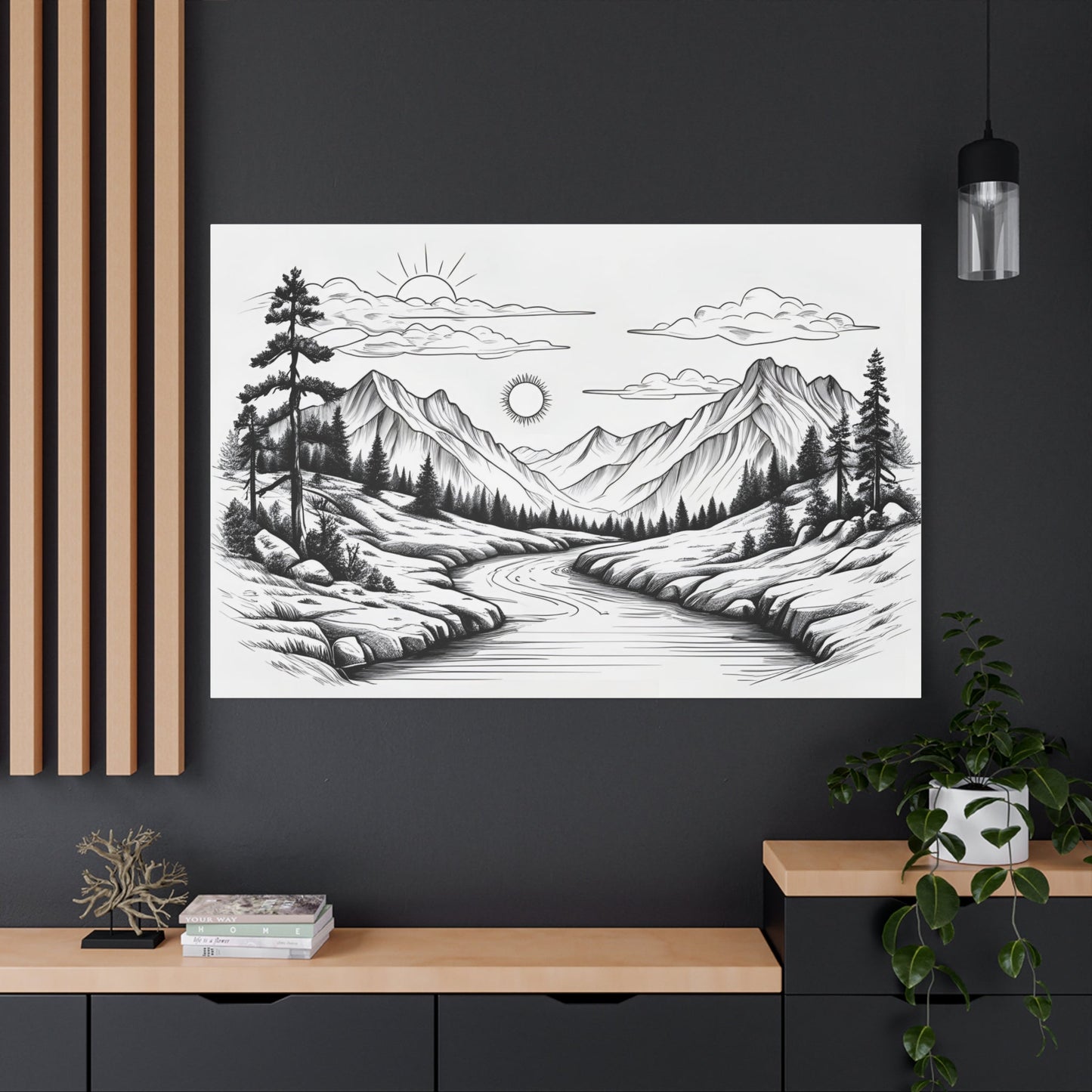 Analog Series | Twin Sun Pass Canvas Wall Art - NEONPADS - Canvas