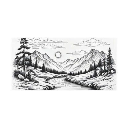 Analog Series | Twin Sun Pass Canvas Wall Art - NEONPADS - Canvas