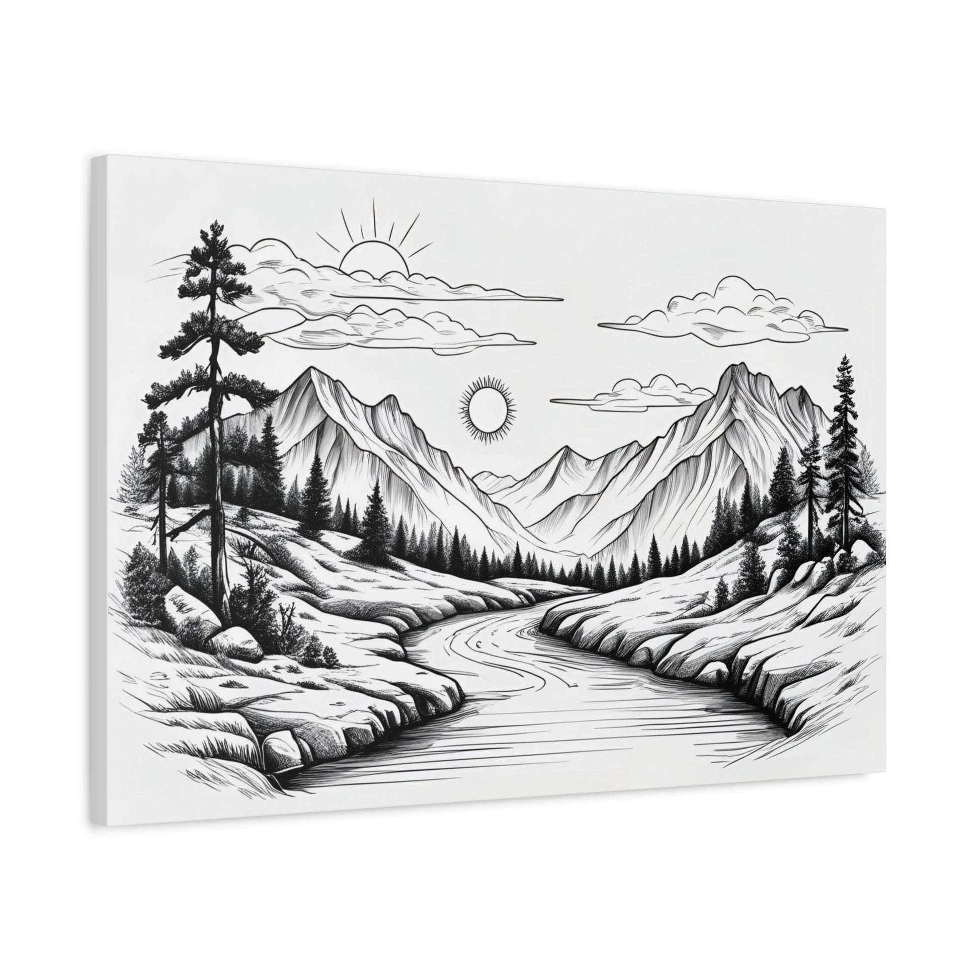 Analog Series | Twin Sun Pass Canvas Wall Art - NEONPADS - Canvas
