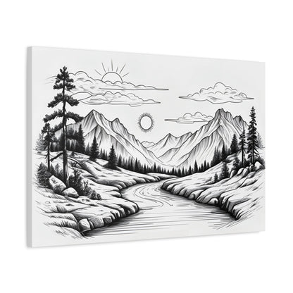 Analog Series | Twin Sun Pass Canvas Wall Art - NEONPADS - Canvas