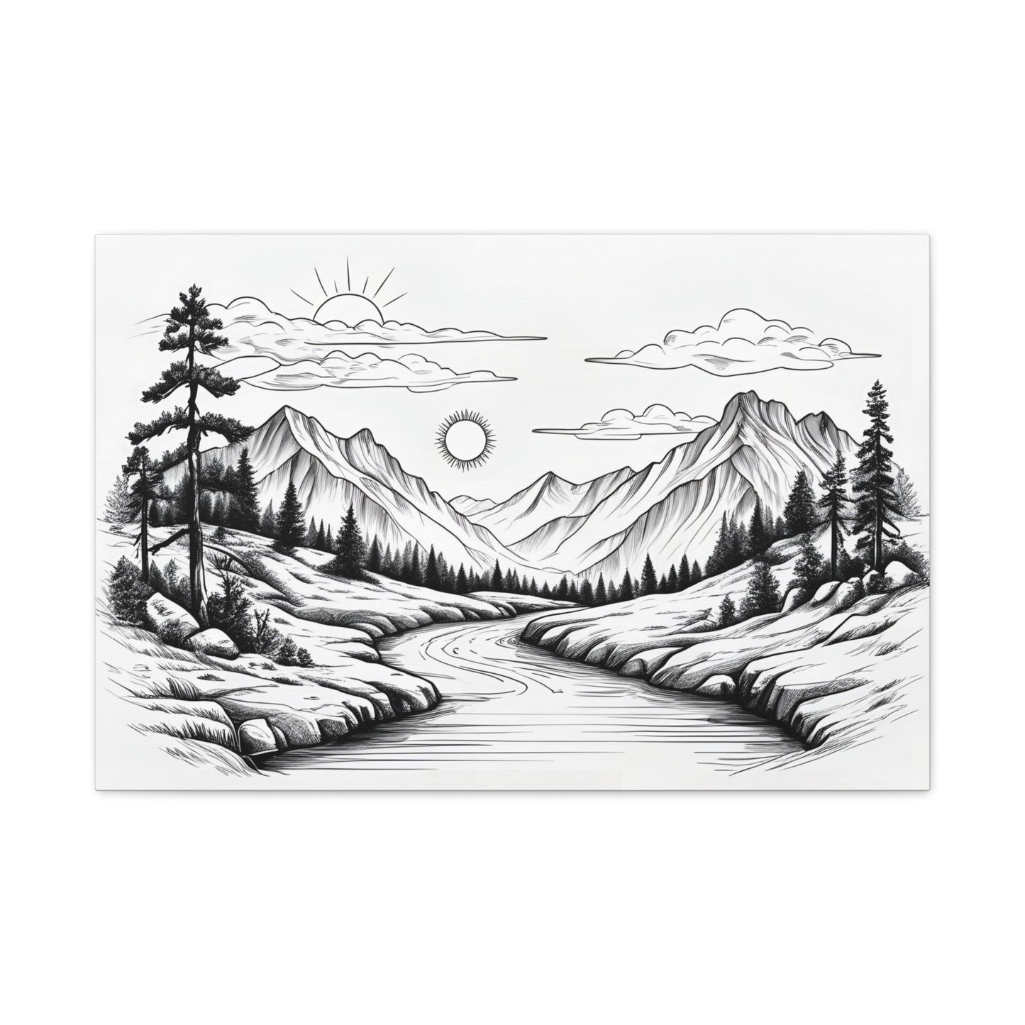 Analog Series | Twin Sun Pass Canvas Wall Art - NEONPADS - Canvas
