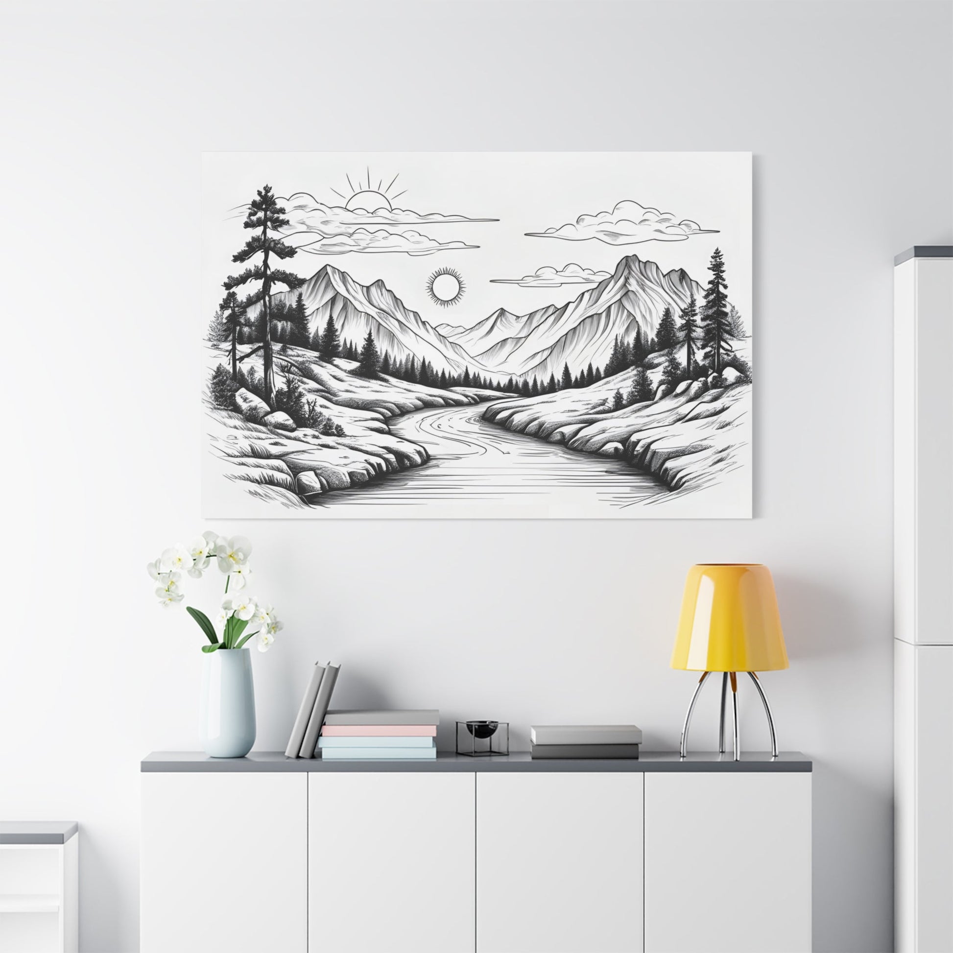 Analog Series | Twin Sun Pass Canvas Wall Art - NEONPADS - Canvas