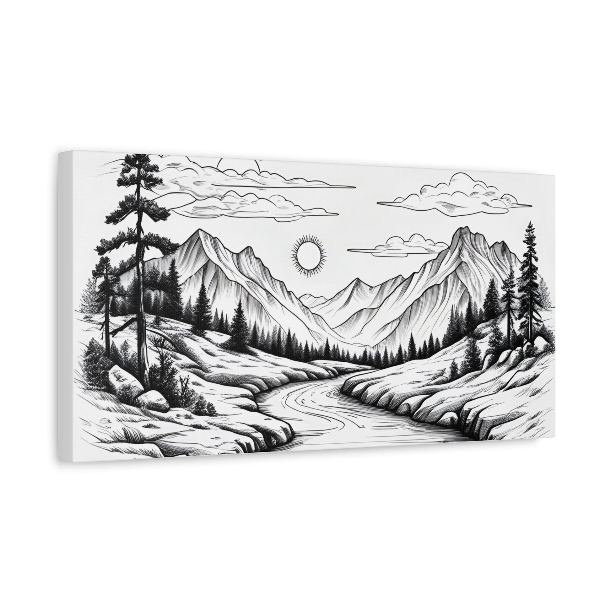 Analog Series | Twin Sun Pass Canvas Wall Art - NEONPADS - Canvas