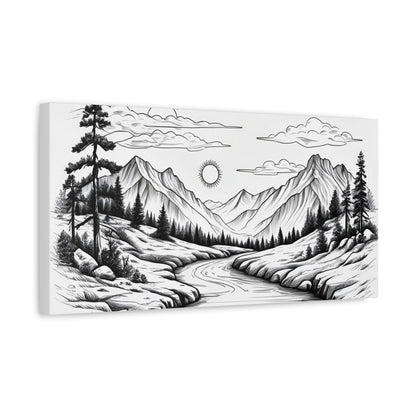 Analog Series | Twin Sun Pass Canvas Wall Art - NEONPADS - Canvas
