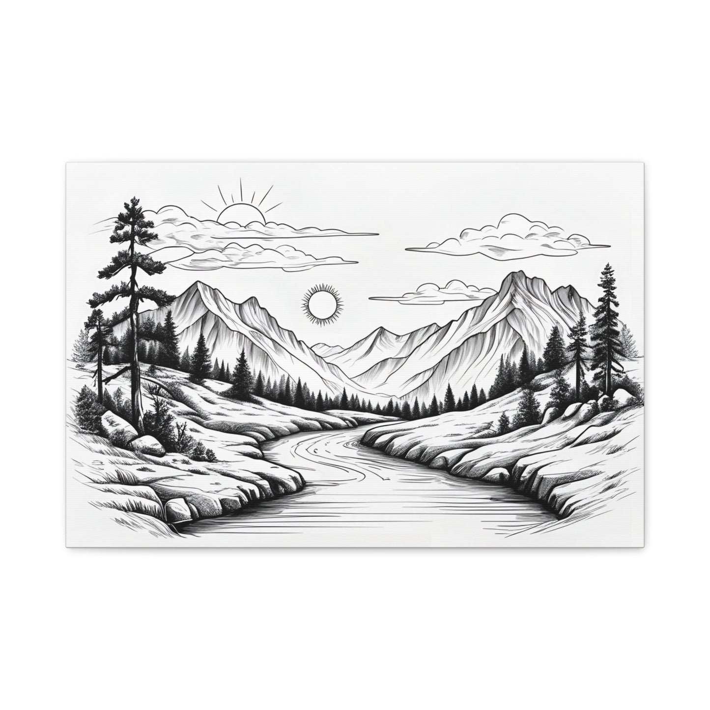 Analog Series | Twin Sun Pass Canvas Wall Art - NEONPADS - Canvas