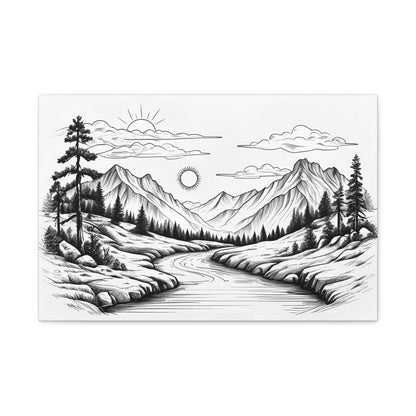 Analog Series | Twin Sun Pass Canvas Wall Art - NEONPADS - Canvas