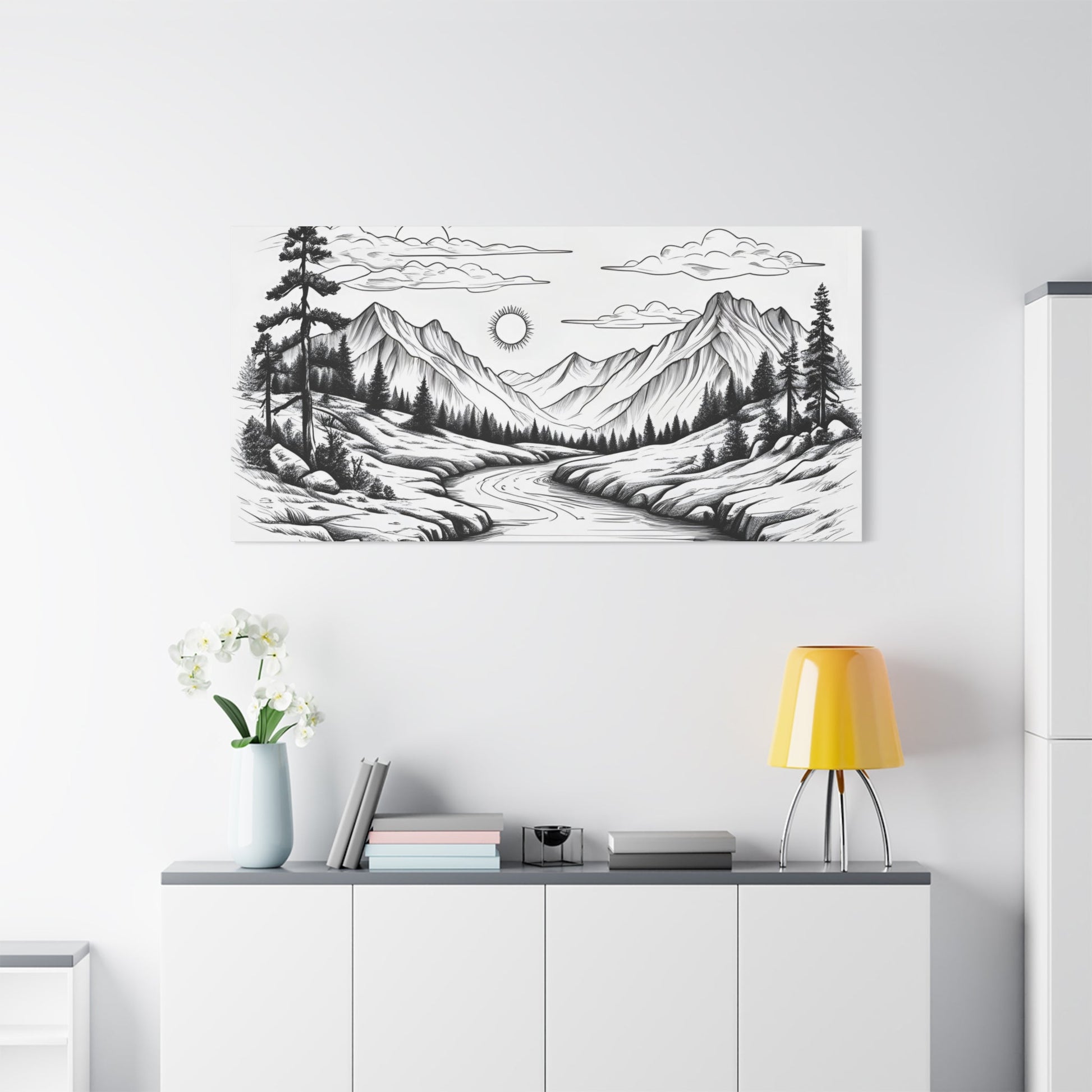 Analog Series | Twin Sun Pass Canvas Wall Art - NEONPADS - Canvas