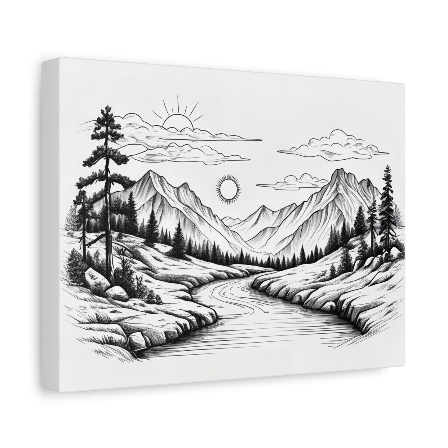 Analog Series | Twin Sun Pass Canvas Wall Art - NEONPADS - Canvas