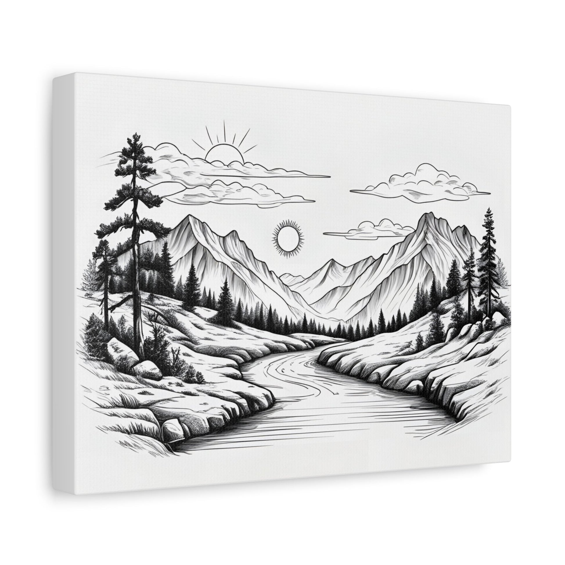 Analog Series | Twin Sun Pass Canvas Wall Art - NEONPADS - Canvas