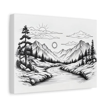 Analog Series | Twin Sun Pass Canvas Wall Art - NEONPADS - Canvas