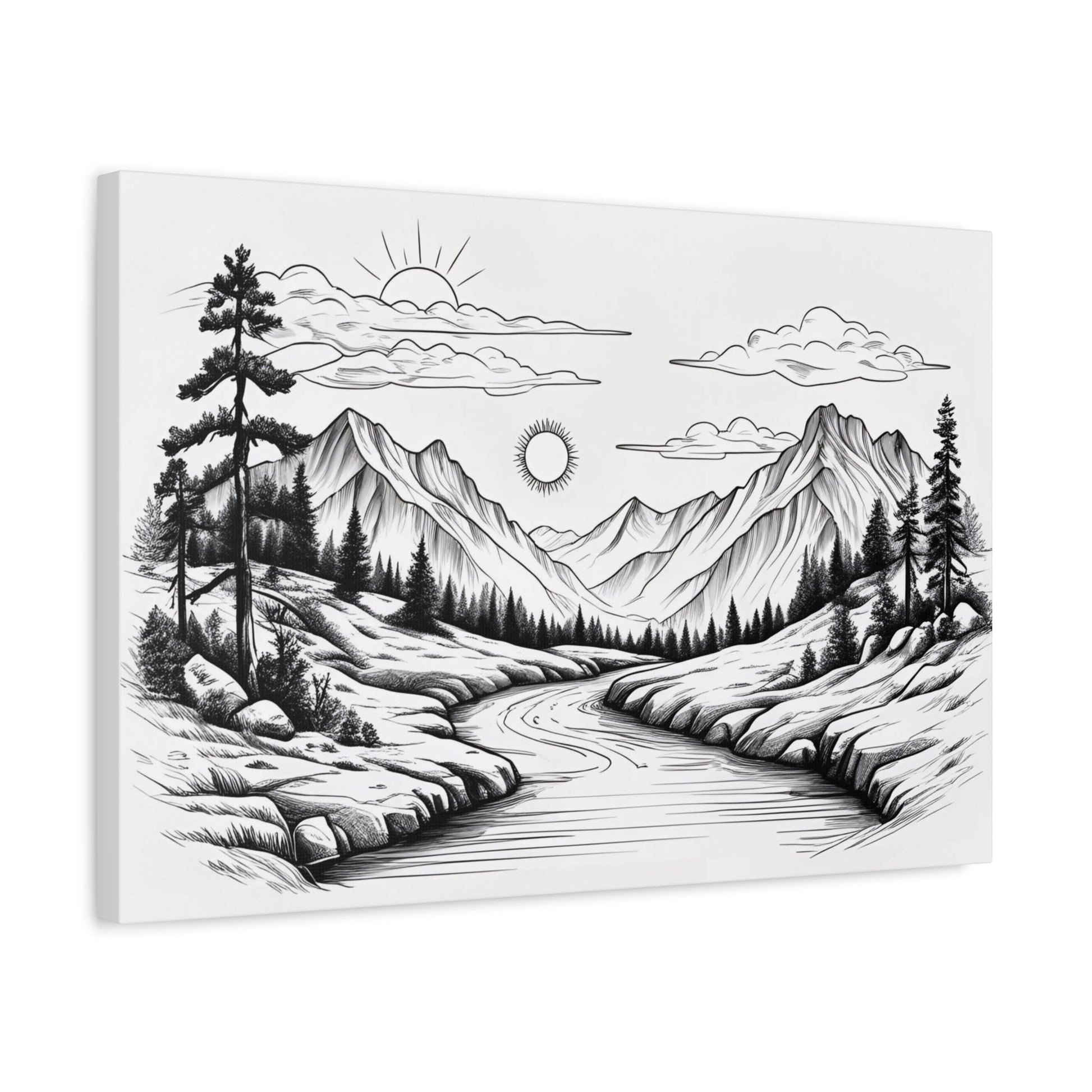 Analog Series | Twin Sun Pass Canvas Wall Art - NEONPADS - Canvas