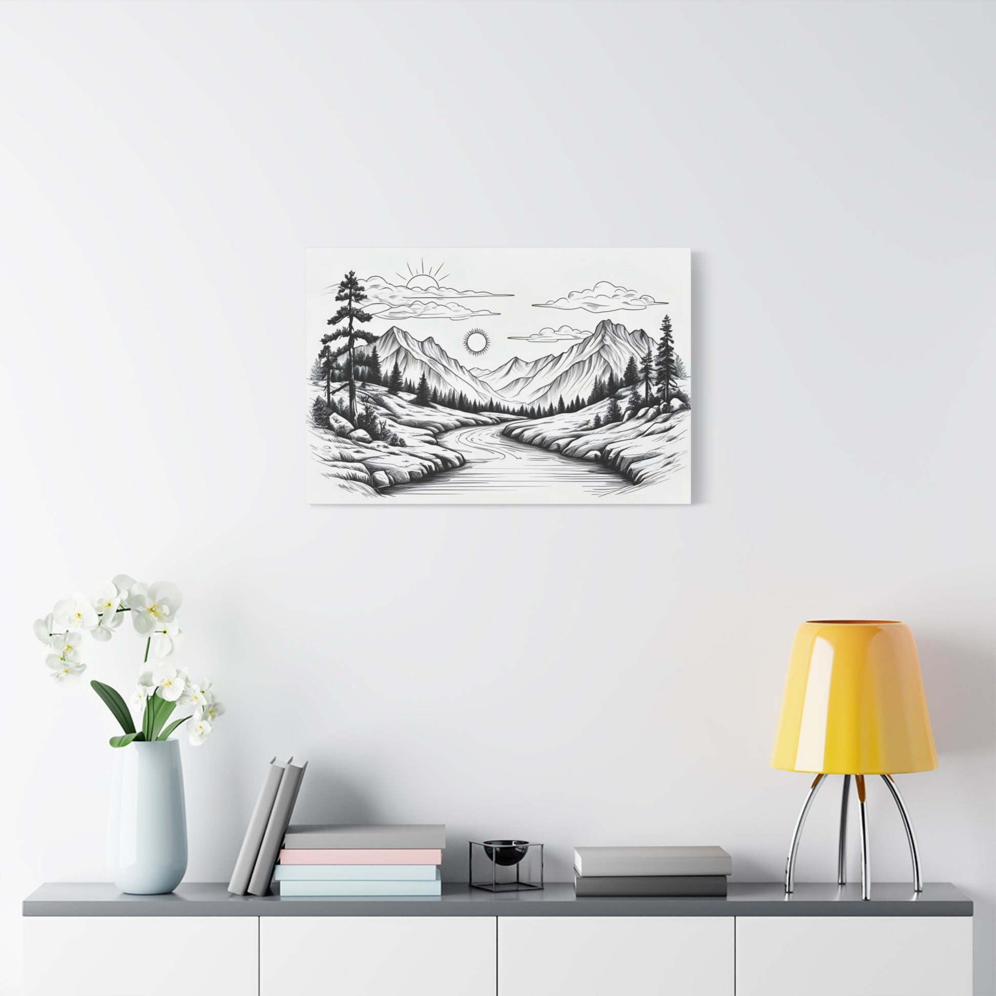 Analog Series | Twin Sun Pass Canvas Wall Art - NEONPADS - Canvas