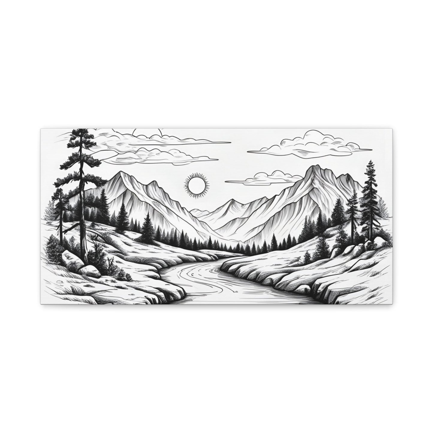 Analog Series | Twin Sun Pass Canvas Wall Art - NEONPADS - Canvas