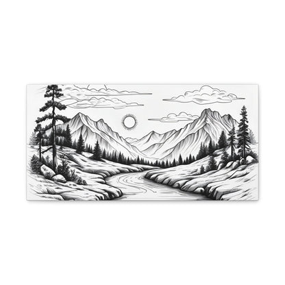 Analog Series | Twin Sun Pass Canvas Wall Art - NEONPADS - Canvas