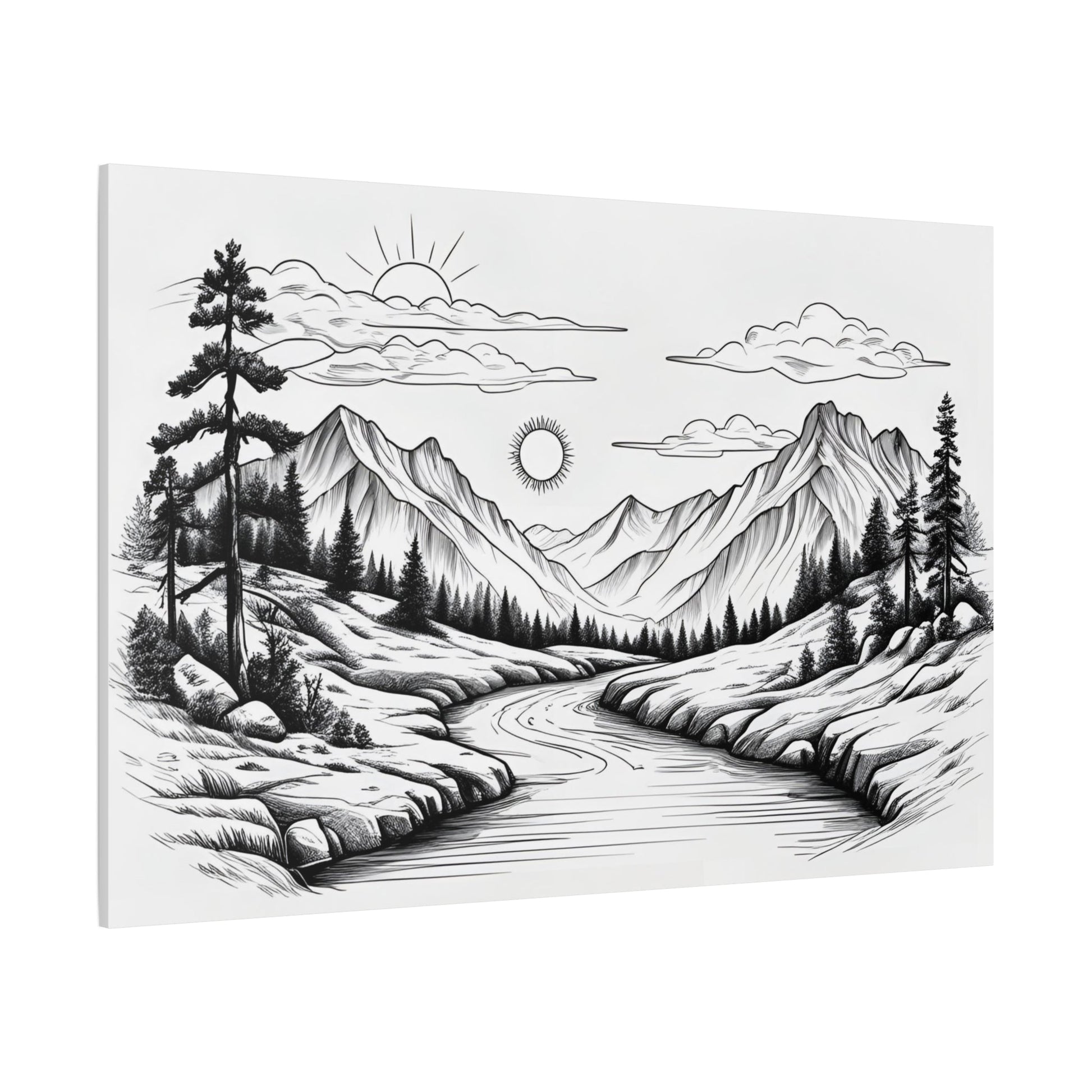 Analog Series | Twin Sun Pass Canvas Wall Art - NEONPADS - Canvas