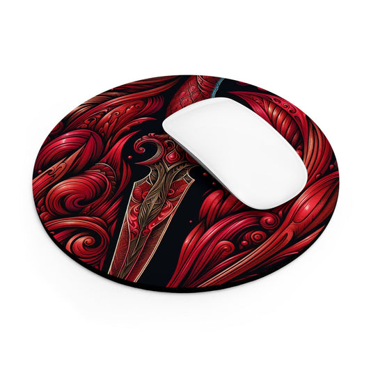 Fantasy Series | Blood Vortex Round Mouse Pad - NEONPADS - Home Decor