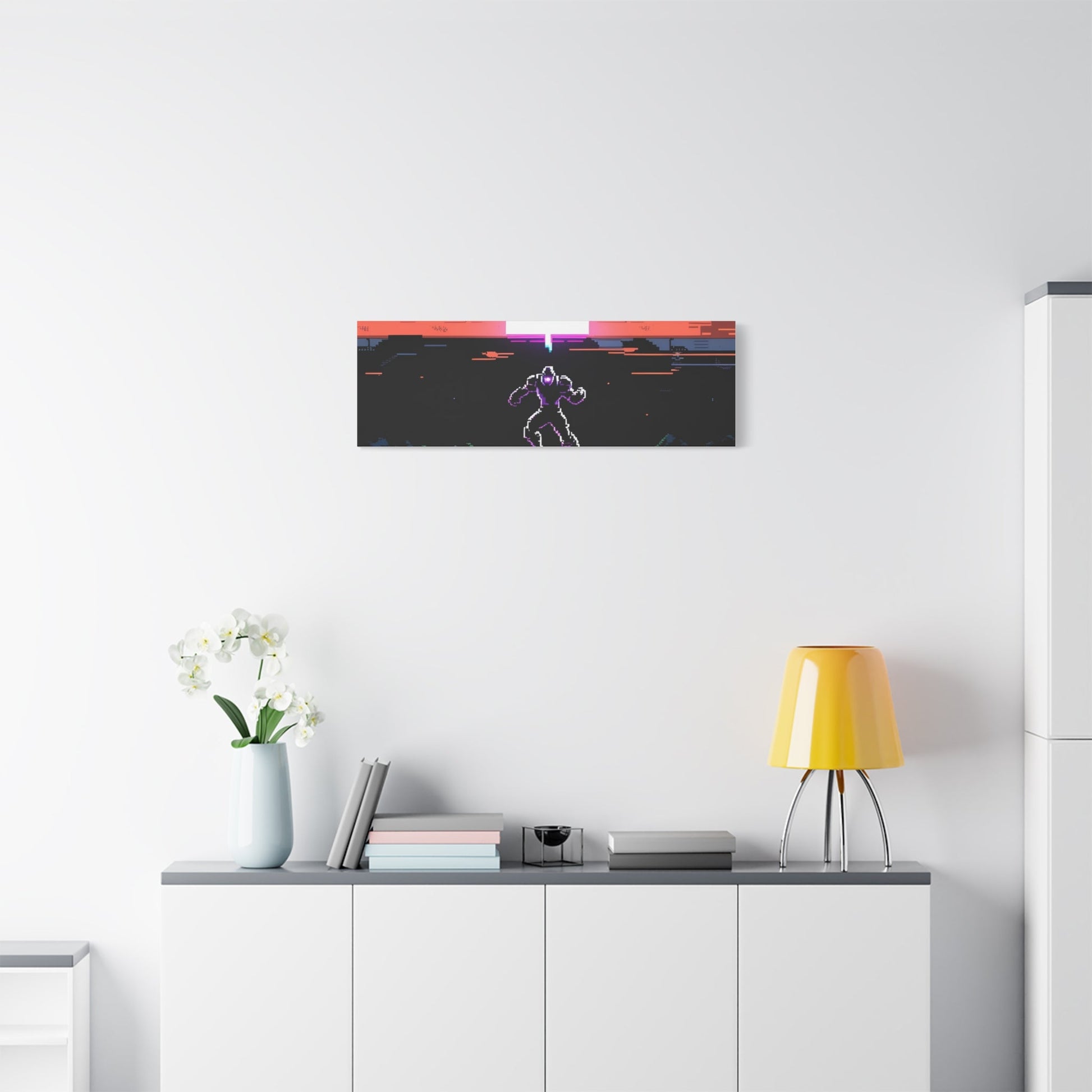 Pixel Series | Neon Standoff Canvas Wall Art - NEONPADS - Canvas