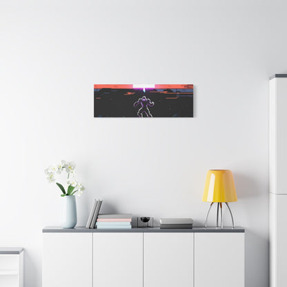 Pixel Series | Neon Standoff Canvas Wall Art - NEONPADS - Canvas