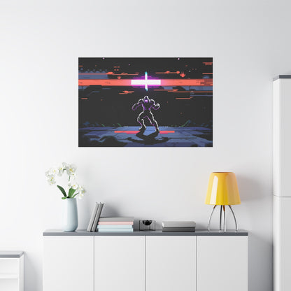 Pixel Series | Neon Standoff Canvas Wall Art - NEONPADS - Canvas