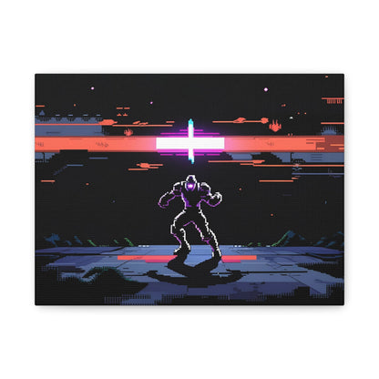 Pixel Series | Neon Standoff Canvas Wall Art - NEONPADS - Canvas
