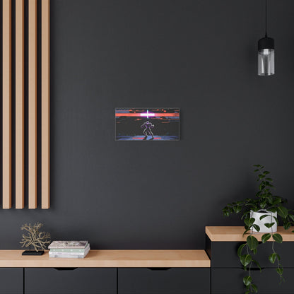 Pixel Series | Neon Standoff Canvas Wall Art - NEONPADS - Canvas
