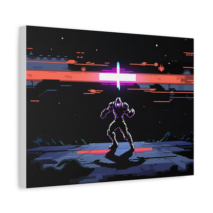 Pixel Series | Neon Standoff Canvas Wall Art - NEONPADS - Canvas