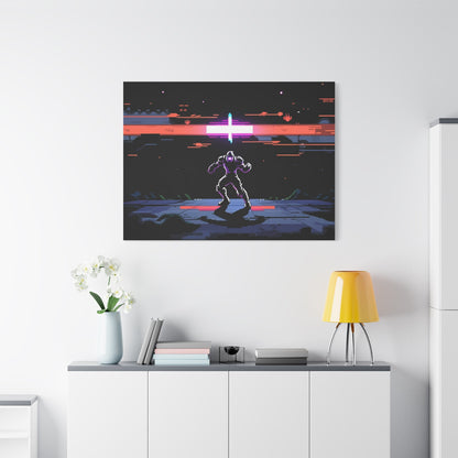 Pixel Series | Neon Standoff Canvas Wall Art - NEONPADS - Canvas