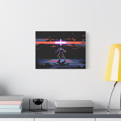 Pixel Series | Neon Standoff Canvas Wall Art - NEONPADS - Canvas