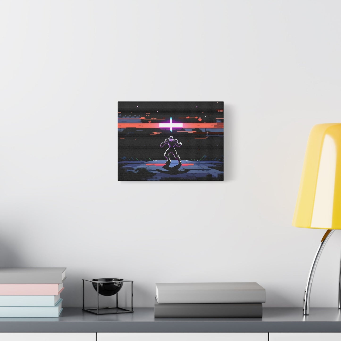 Pixel Series | Neon Standoff Canvas Wall Art - NEONPADS - Canvas
