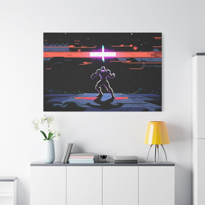 Pixel Series | Neon Standoff Canvas Wall Art - NEONPADS - Canvas