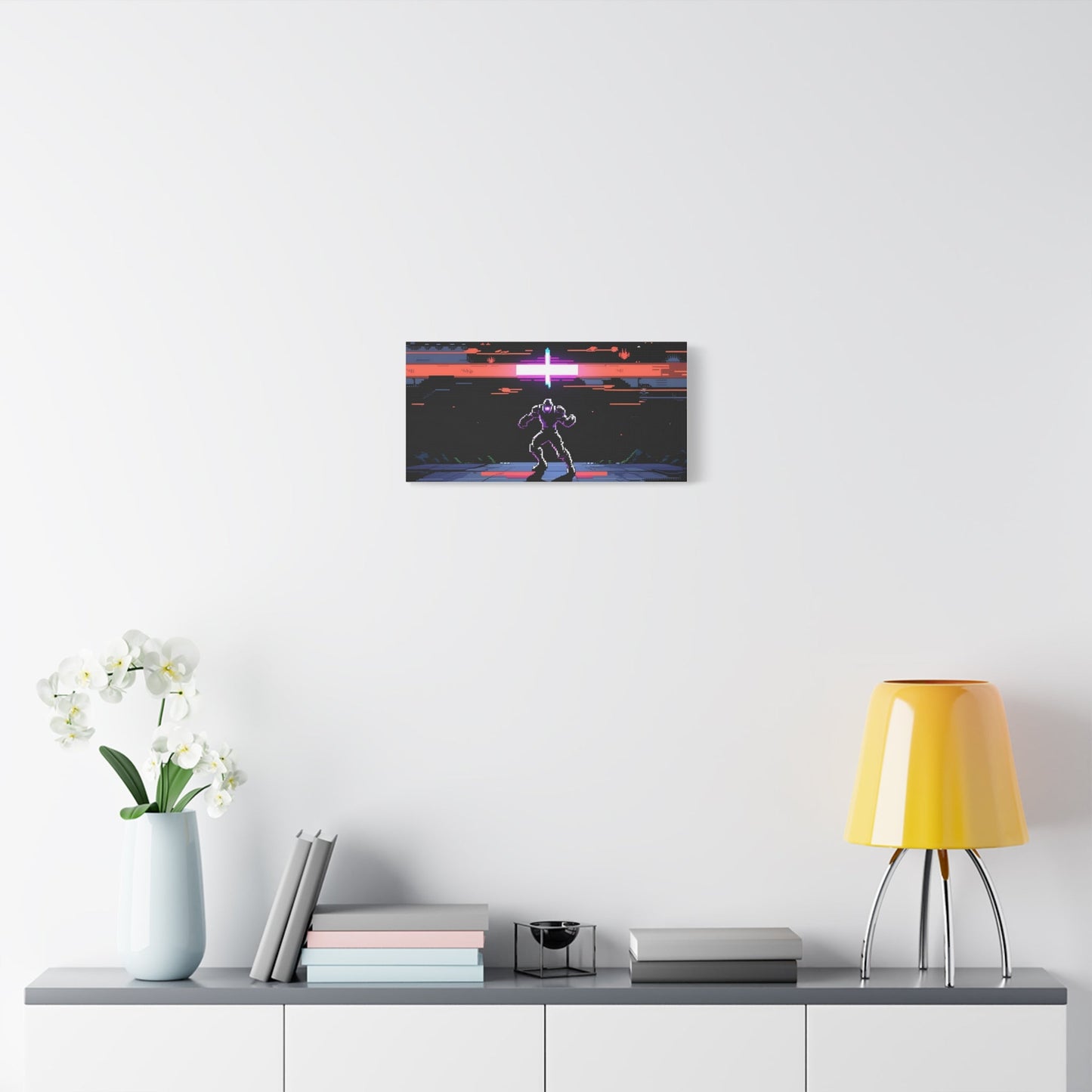 Pixel Series | Neon Standoff Canvas Wall Art - NEONPADS - Canvas