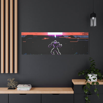 Pixel Series | Neon Standoff Canvas Wall Art - NEONPADS - Canvas