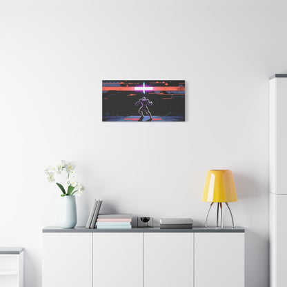 Pixel Series | Neon Standoff Canvas Wall Art - NEONPADS - Canvas