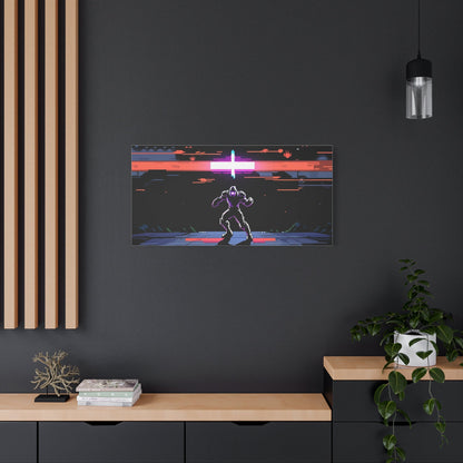Pixel Series | Neon Standoff Canvas Wall Art - NEONPADS - Canvas