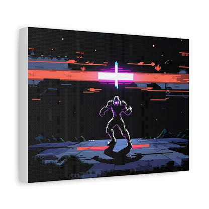 Pixel Series | Neon Standoff Canvas Wall Art - NEONPADS - Canvas