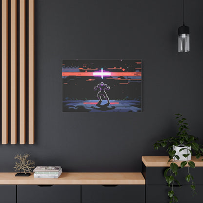 Pixel Series | Neon Standoff Canvas Wall Art - NEONPADS - Canvas